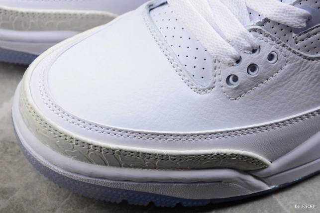 Rep 3 air white retro jordan triple 136064-111 0510